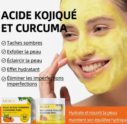 MOIKA Nettoyant Visage Bio au Curcuma et à l’Acide Kojique